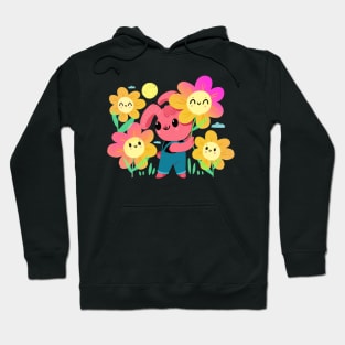 Bunny with flowers Hoodie